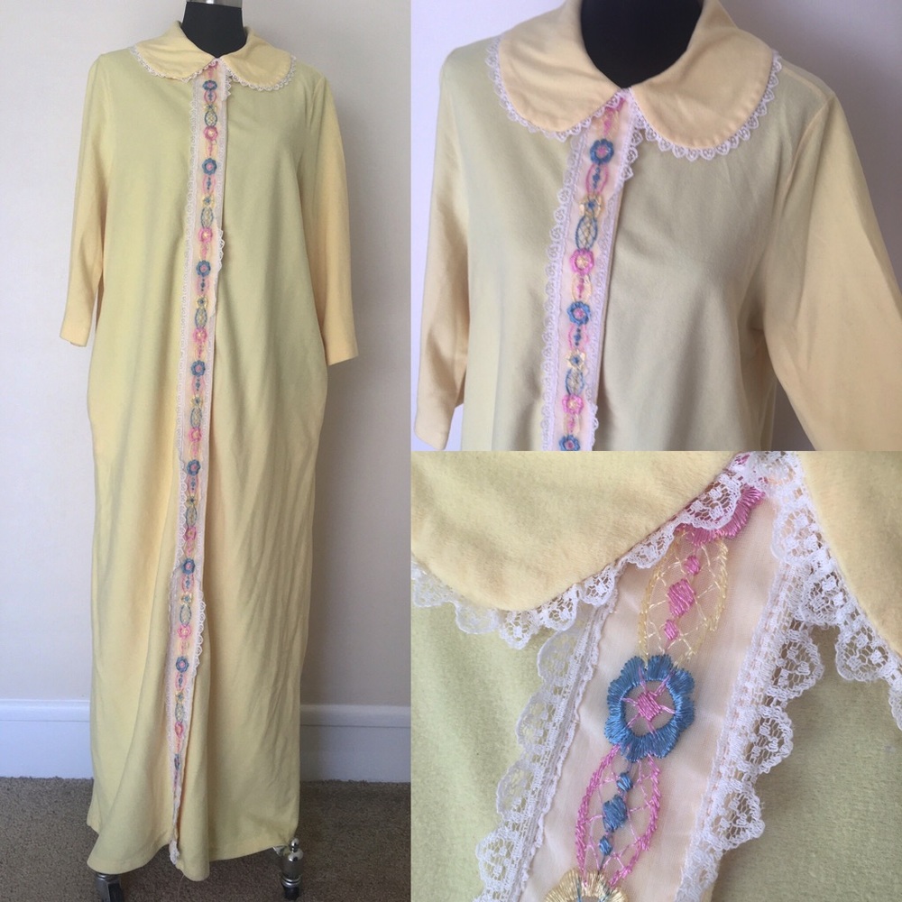 Gaymode vintage fleece house coat robe